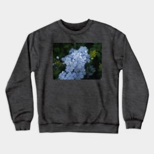 Scenic Flowers Blue Crewneck Sweatshirt